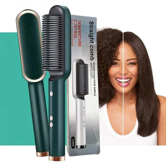 Hair Straightening Comb & Curler Dual Purpose Machine