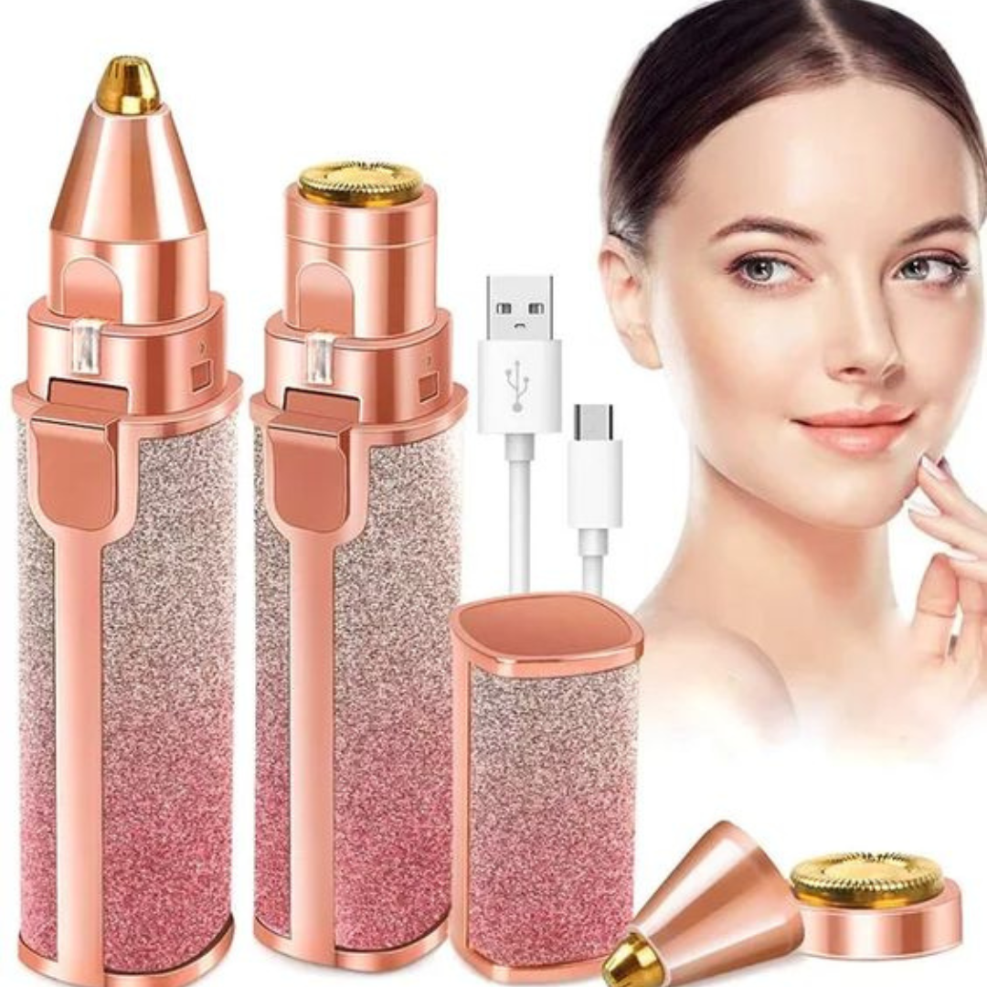 Flawless 2 in 1 Facial Hair Remover and Eyebrow Trimmer Machine ( Original )