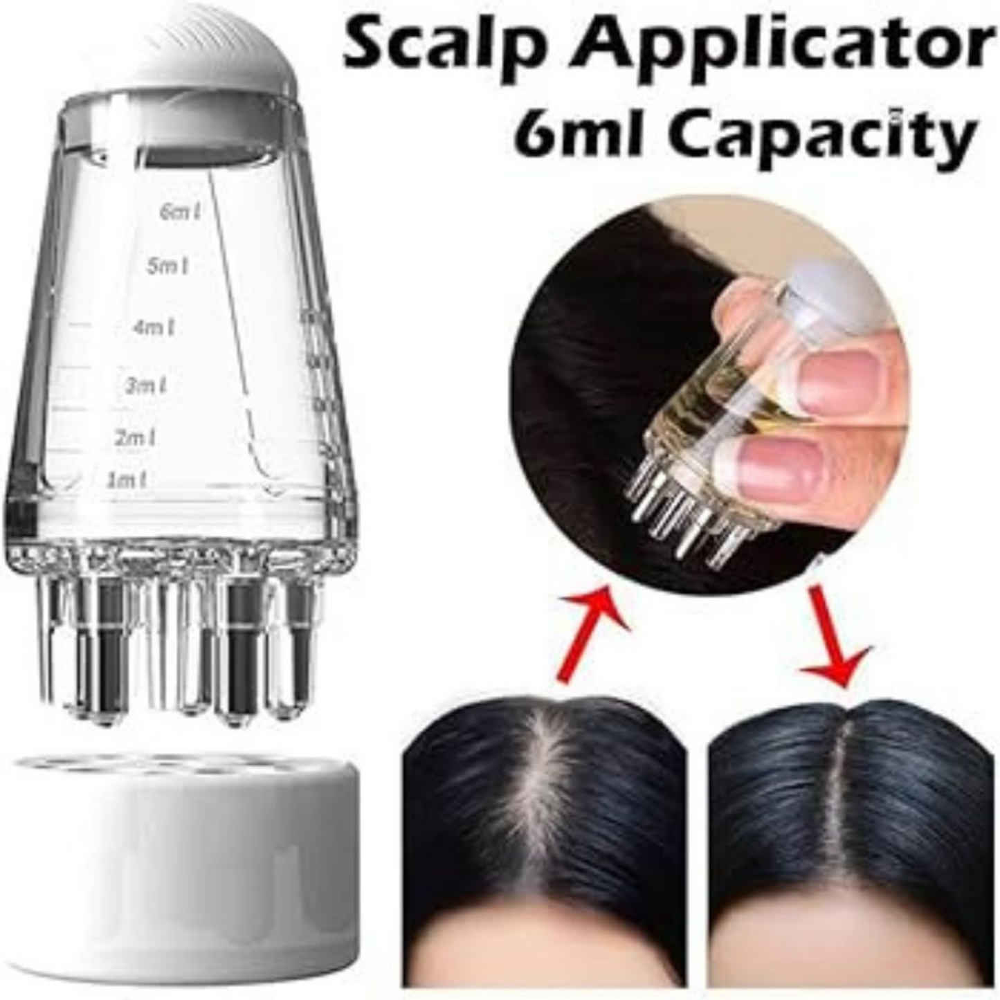 Hair Oil Applicator & Scalp Massager
