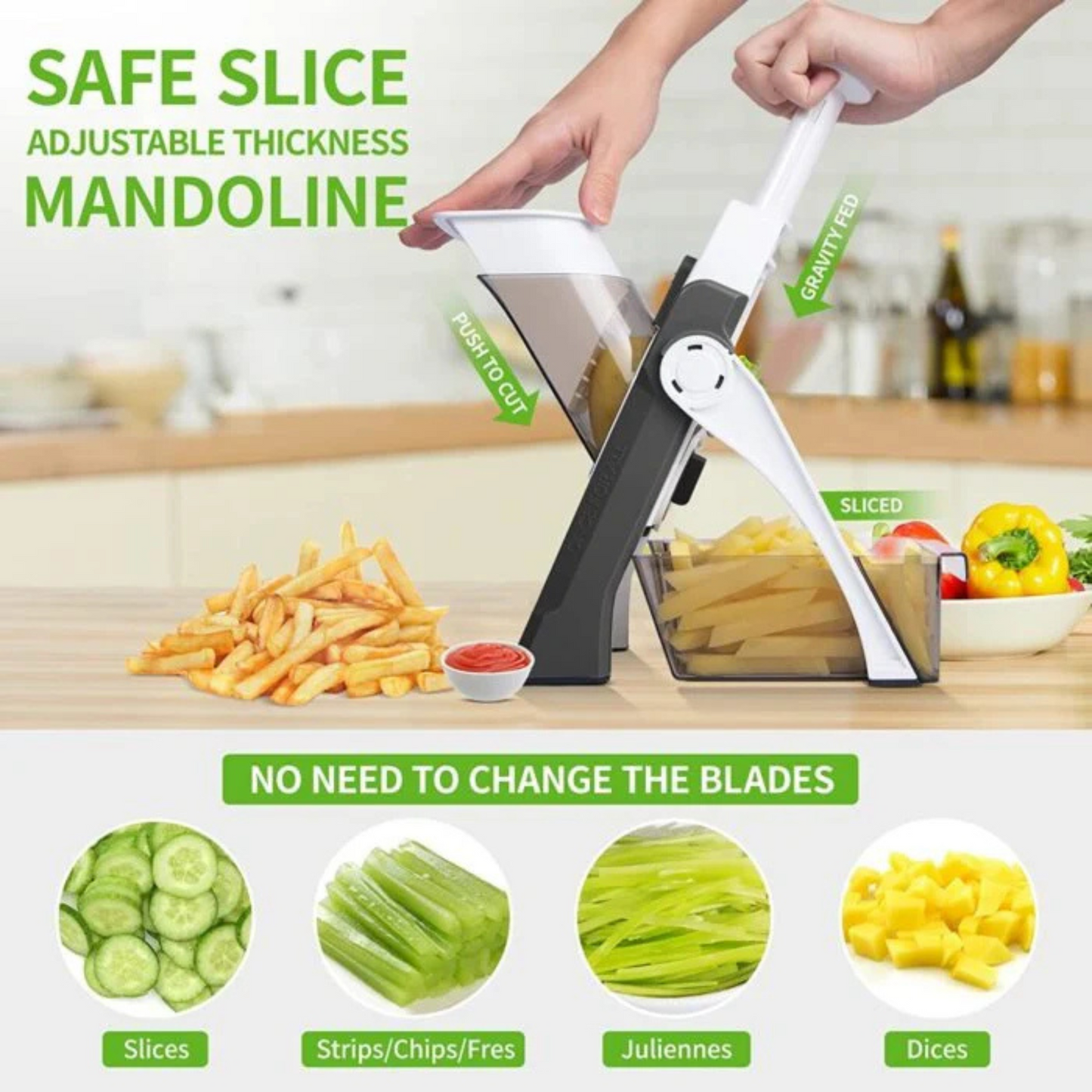 4-in-1 Adjustable Vegetable Cutter Chopper
