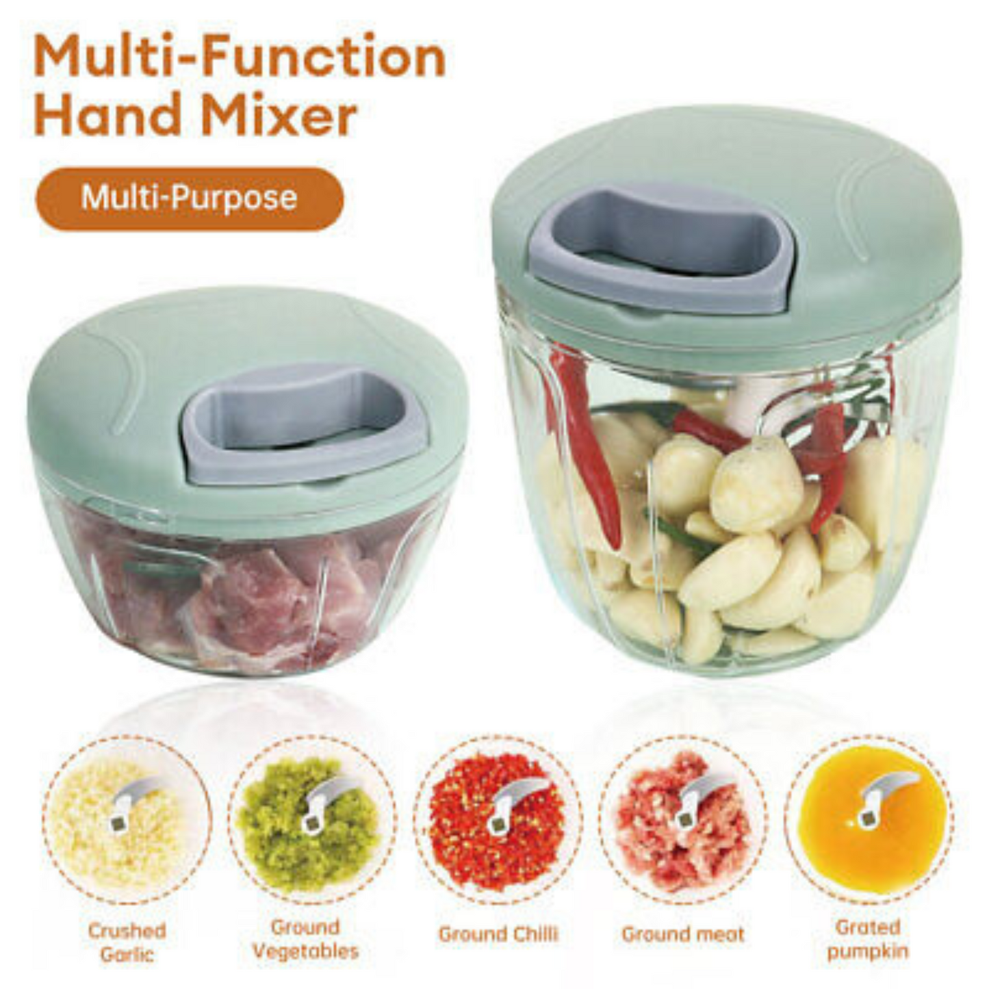 Hand Pulled Multipurpose Kitchen Chopper & Vegatable Cutter 900 ml