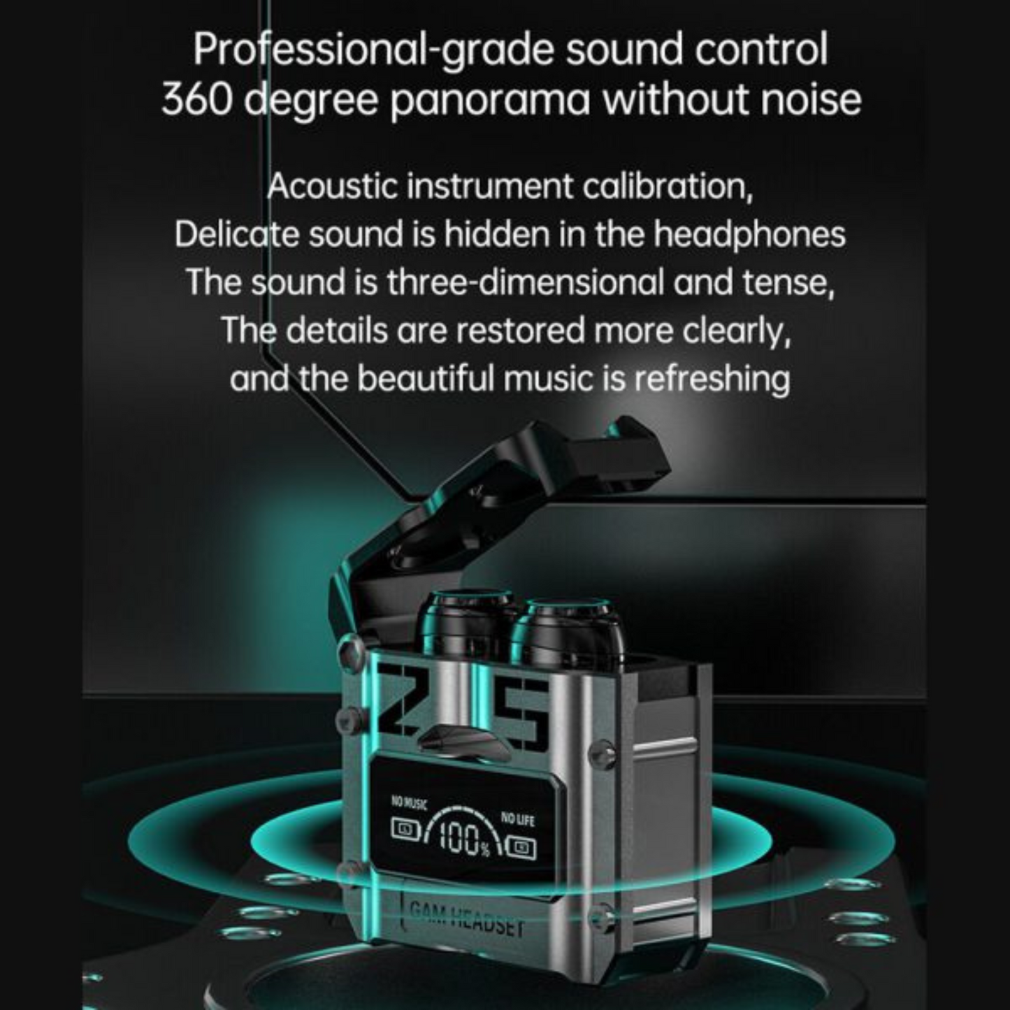 M25 Wireless Earphones Bluetooth Touch Control Noise Reduction Waterproof Earbuds