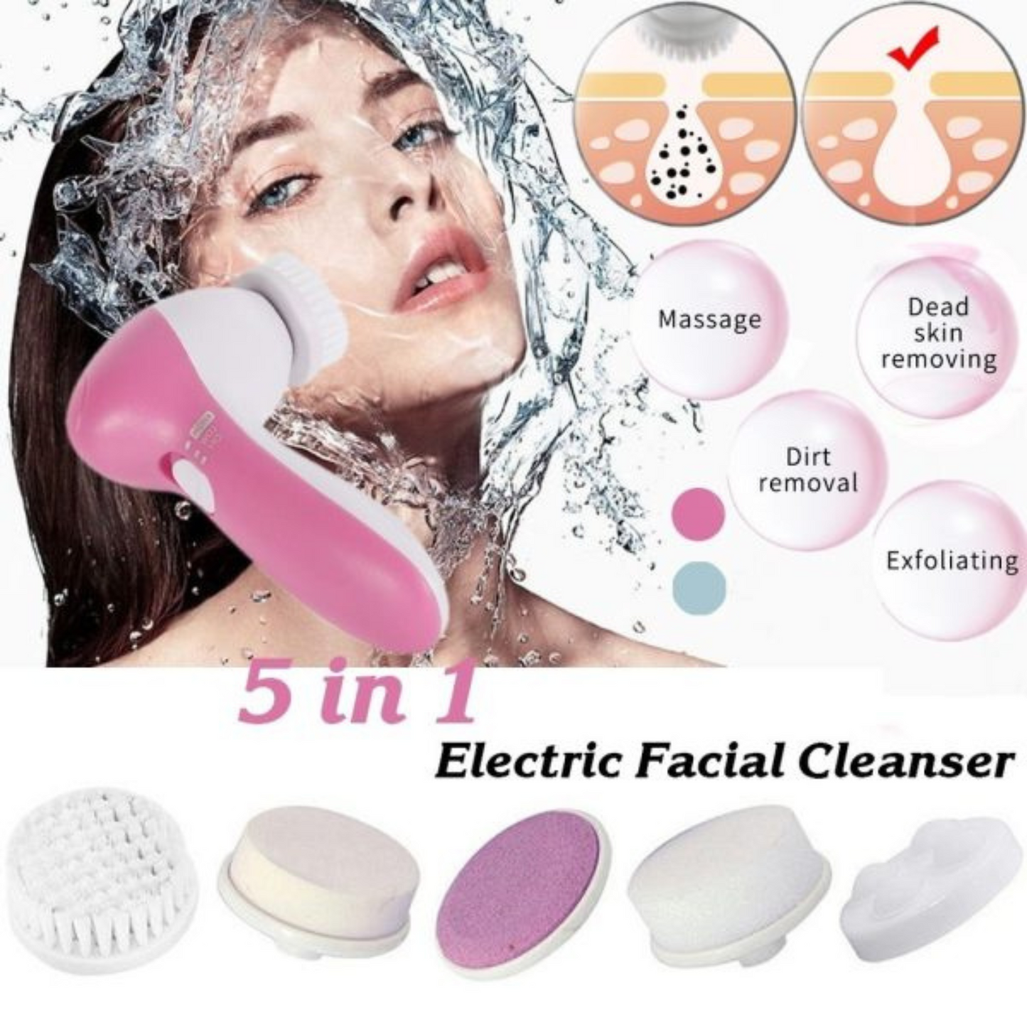 5 in 1 Multifunctional Facial Skin Care Massager