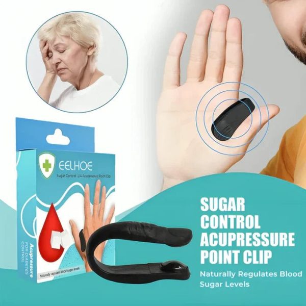Sugar Control Acupressure Clip for Diabetics,Stress & Headache Relief Hand Clip(Original) (BUY 1 GET 1 FREE)